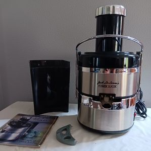 Jack Lalanne's Power Juicer  Black and Chrome